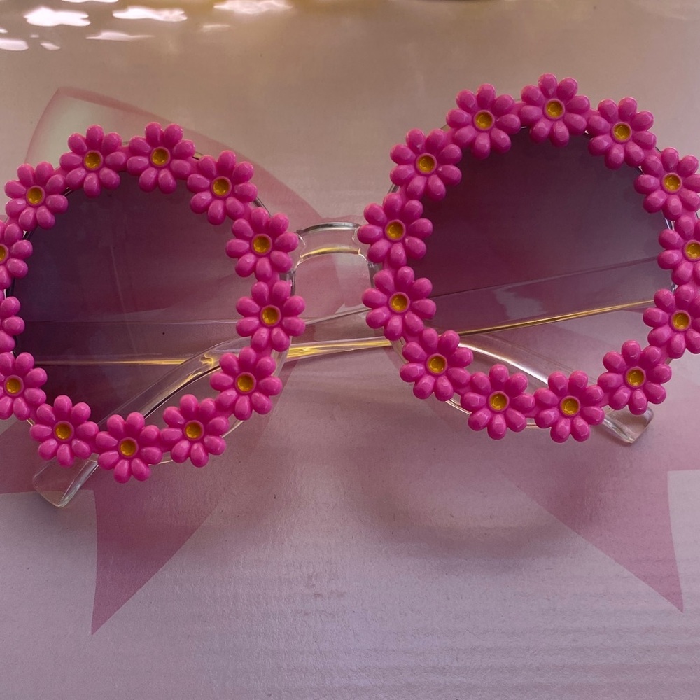 Pink Floral Sunglasses